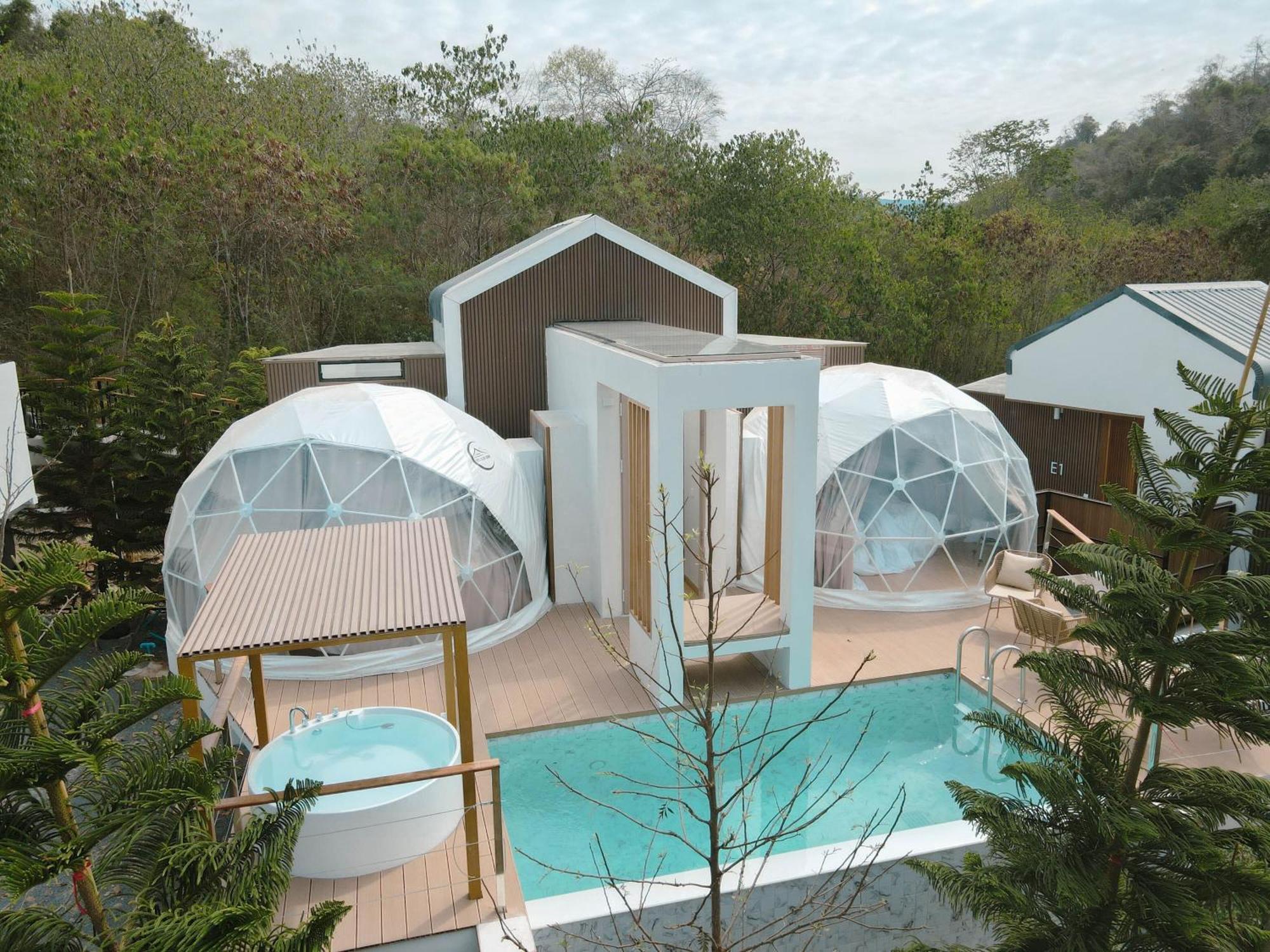 The X10 Nordic Tent And Glamping Pool Villa Khaoyai เขาใหญ่ - Sha Certified Ban Thung Sawang Exterior photo