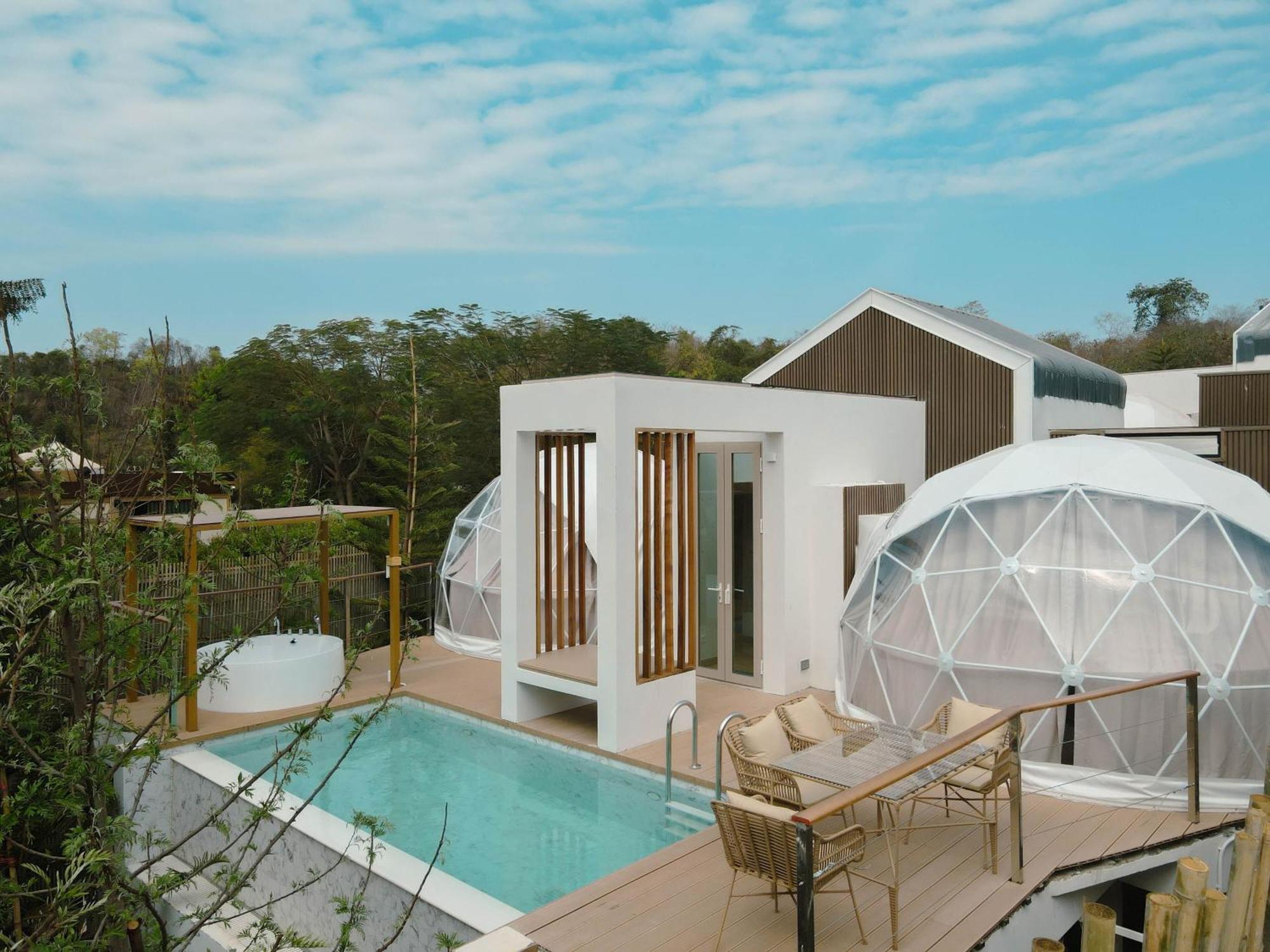 The X10 Nordic Tent And Glamping Pool Villa Khaoyai เขาใหญ่ - Sha Certified Ban Thung Sawang Exterior photo